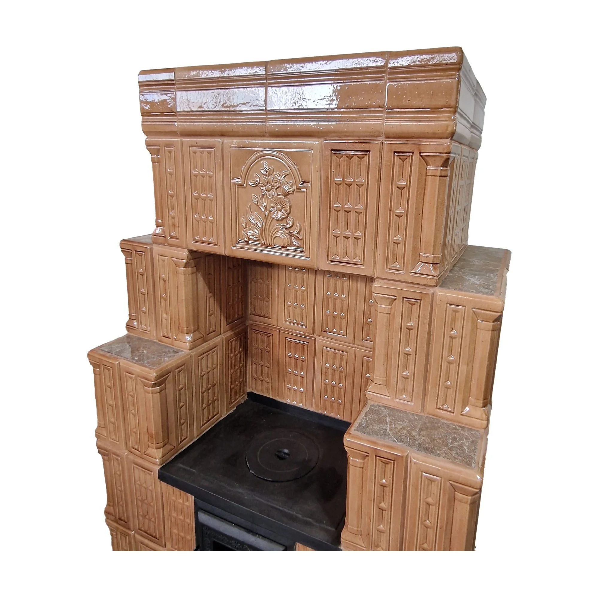 Sobe teracota cu plita ascunsa Soba teracota cu plita ascunsa 5R 1G crem Soba teracota cu plita ascunsa 5R 1G crem - imagine 3