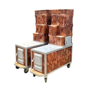 Soba teracota cu plita mare Cornelia 5R 1G 2E degrade