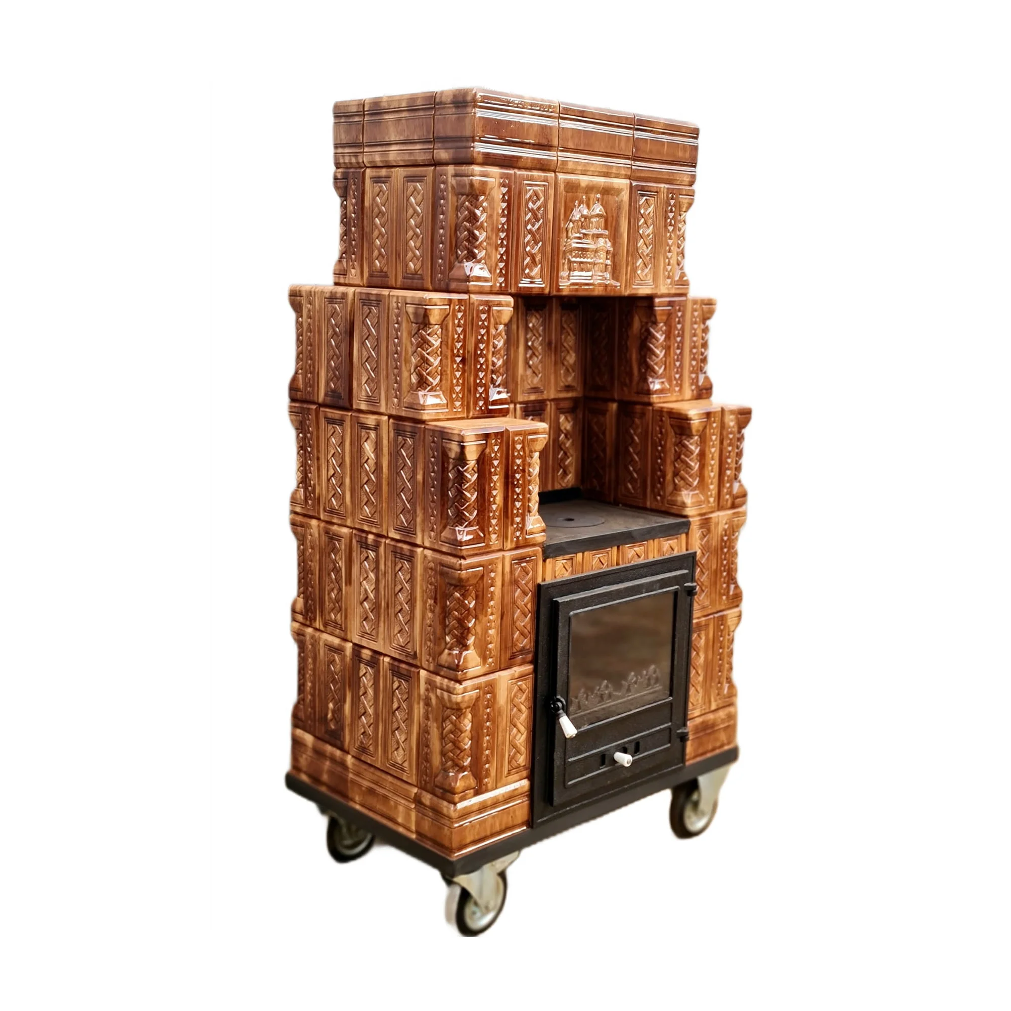 Soba teracota cu plita ascunsa 5R 2G degrade