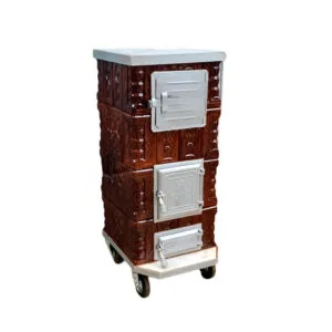 Soba teracota cu plita si cuptor 4R tip godin, maro