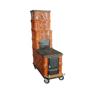 Sobe teracota cu Plita Maria Soba teracota cu plita mare Maria 6R coniac Soba teracota cu plita mare Maria 6R coniac