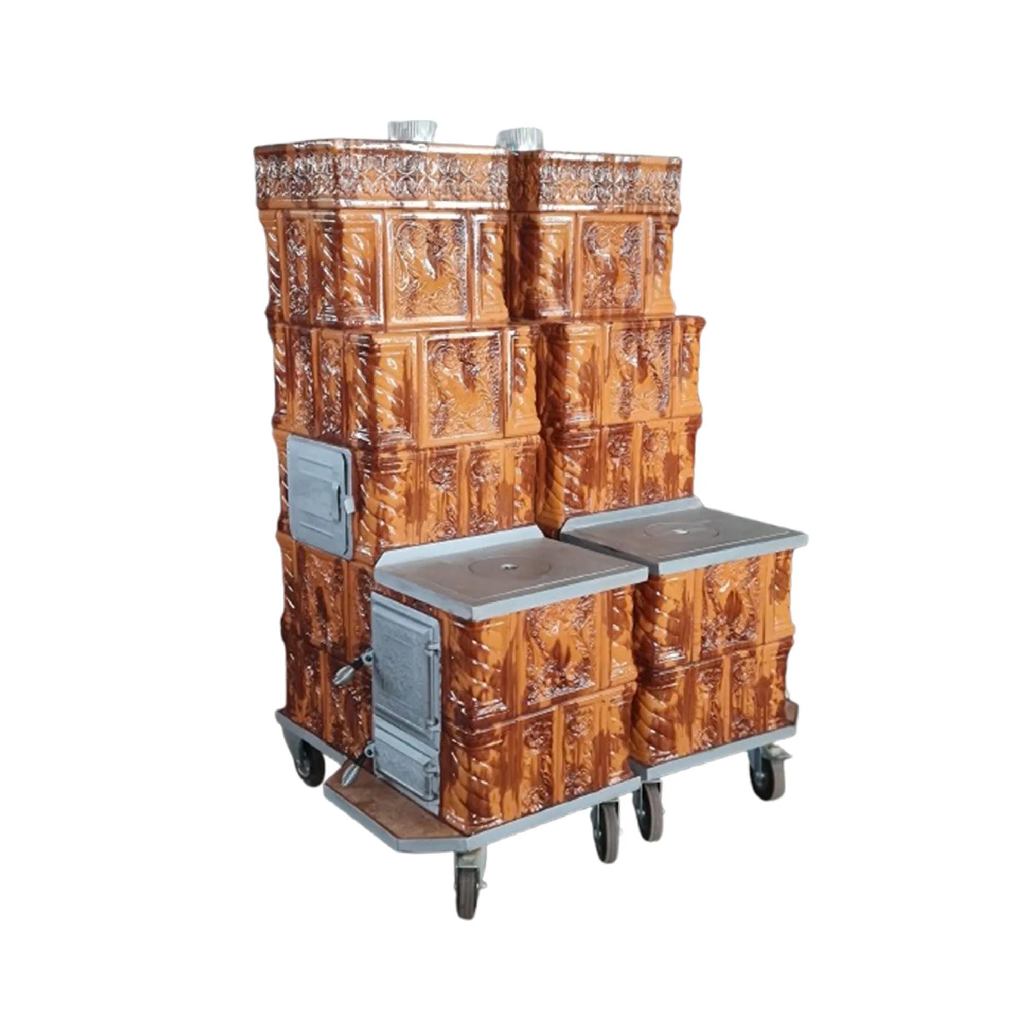 Soba teracota cu plita mica Maria 5R 1G degrade