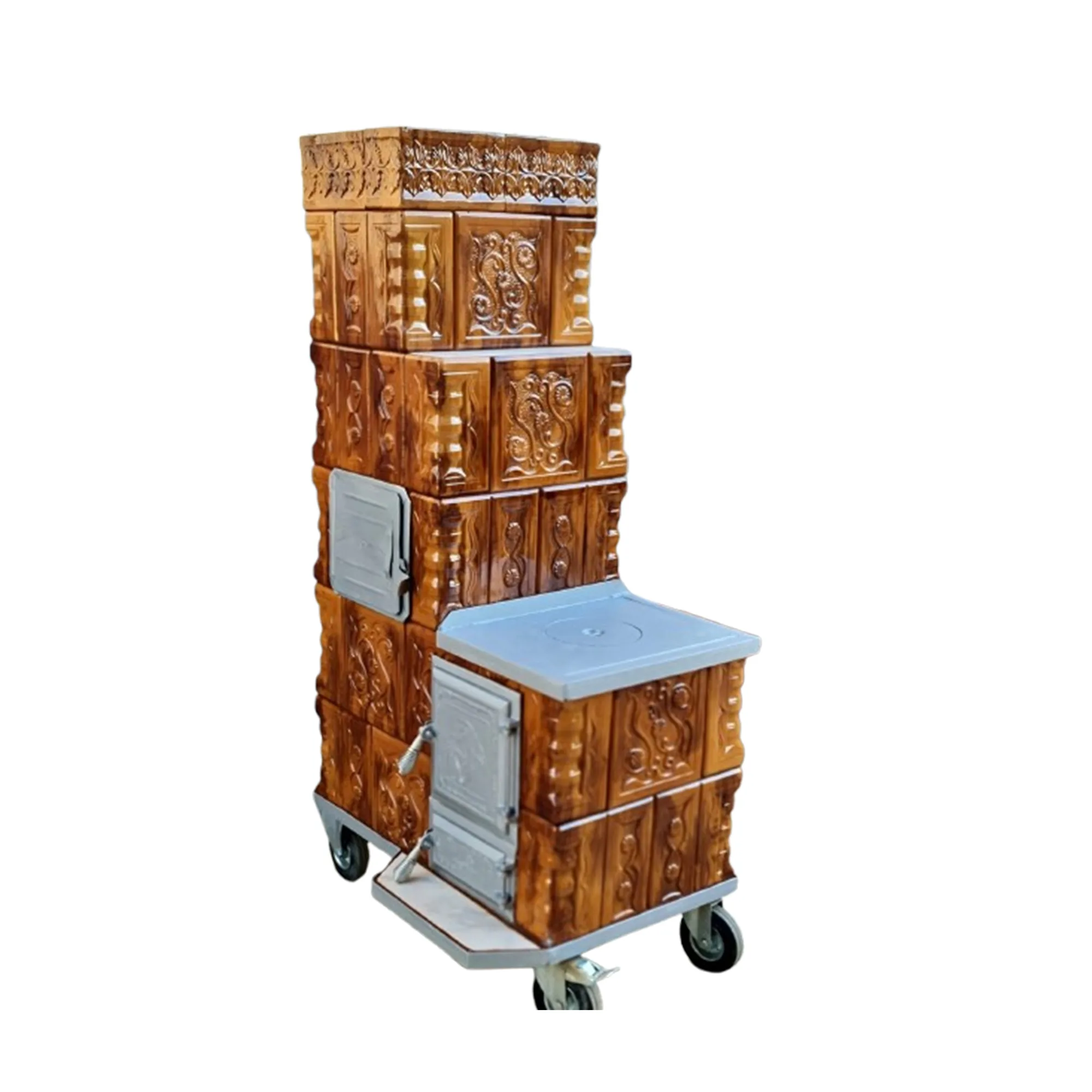 Sobe teracota cu Plita Maria Soba teracota cu plita mica 5R 1G degrade M2 Soba teracota cu plita mica 5R 1G degrade M2