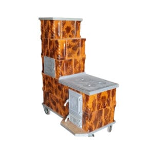 Soba teracota cu plita mare Maria 5R degrade T3
