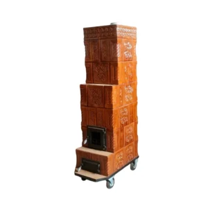 Soba teracota 6R 1G coniac M2 cu 2 etajere